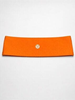 Lululemon Orange Fly Away Tamer Headband NWT OS Bright Neon Athletic Yoga Hair